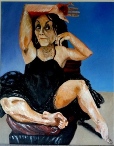 Pintura intitulada "Retrato de PAULA RE…" por Cimitan Eduardo Penteado Lunardelli, Obras de arte originais