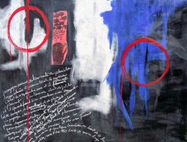Painting titled "Cy Twombly m'était…" by Phil Cincinati, Original Artwork, Acrylic