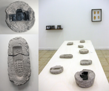 Escultura intitulada "Archéologie de la m…" por Cindy Comte, Obras de arte originais