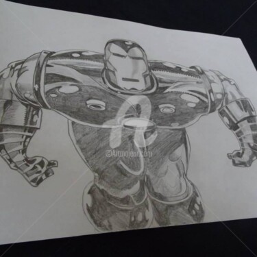 Dessin intitulée "Iron man" par Floppy Dessine, Œuvre d'art originale