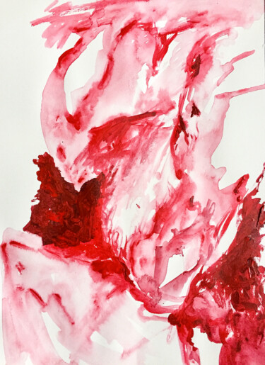 Pintura titulada "N1, Acid portrait s…" por Cindy Haustant, Obra de arte original, Acrílico