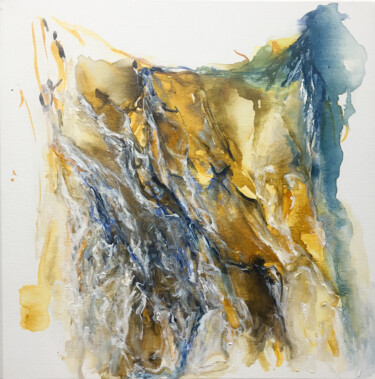 Картина под названием "Go where it feels w…" - Cindy Haustant, Подлинное произведение искусства, Акрил Установлен на Деревян…