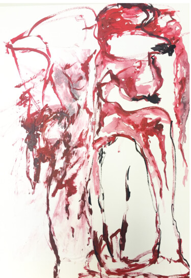 Pittura intitolato "They told you crazy…" da Cindy Haustant, Opera d'arte originale, Acrilico