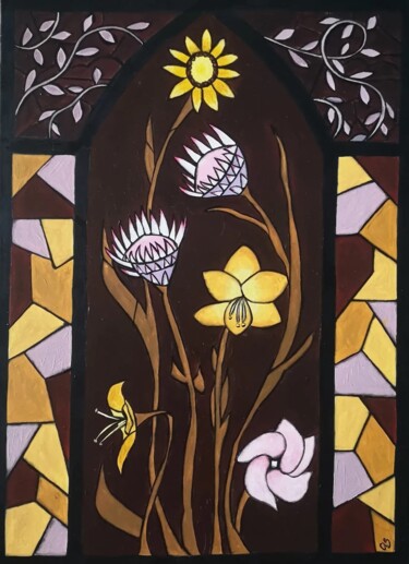 Malerei mit dem Titel "Florence Price" von Cindy Le Boucher, Original-Kunstwerk, Acryl Auf Keilrahmen aus Holz montiert