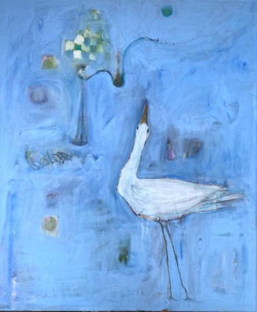 Картина под названием "North Sea" - Cindy Moore Caird, Подлинное произведение искусства, Масло