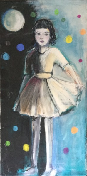 Pintura intitulada "Ballet Dreams image…" por Cindy Moore Caird, Obras de arte originais, Óleo
