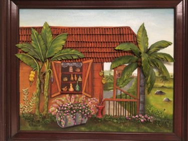 Pittura intitolato "The Old House" da Cindy Pance, Opera d'arte originale