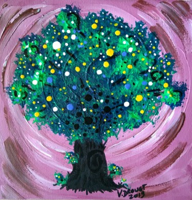 Peinture intitulée "arbre-704.jpg" par Valérie Drouet, Œuvre d'art originale, Acrylique