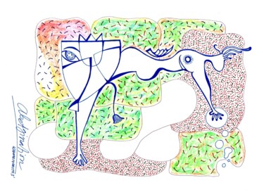 "Abetgination" başlıklı Resim Cin Hapsari tarafından, Orijinal sanat, Işaretleyici