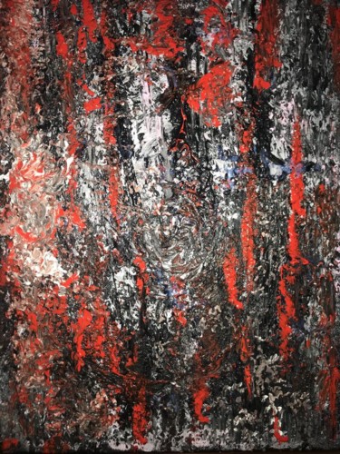 Painting titled "BLOOD" by Cinzia Barresi, Original Artwork, Acrylic