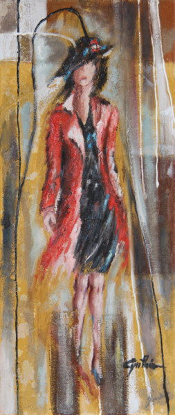 Pittura intitolato "Lady" da Cynthia, Opera d'arte originale, Olio