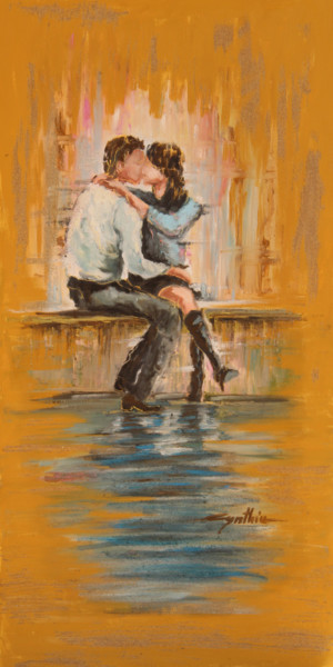 Painting titled "Primo Amore" by Cynthia, Original Artwork, Oil