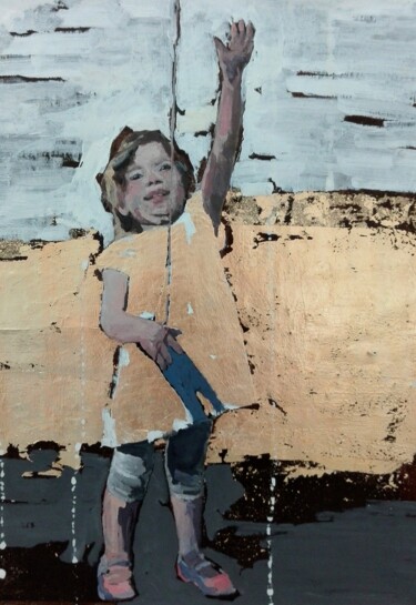Pintura titulada "Speranza di un futu…" por Cinzia Busto, Obra de arte original, Oleo Montado en Bastidor de camilla de made…