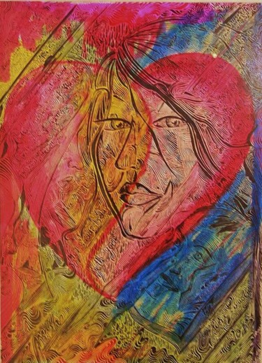 Pittura intitolato "My Saddest Day" da Cinzia Quadri, Opera d'arte originale, Inchiostro