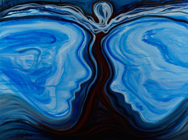 L'enfant intérieur - The Inner Child Peinture intitulée "L'enfant intérieur…" par Ciprian-Florin Stancu, Œuvre d'art originale, Acrylique