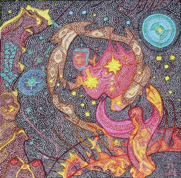 Painting titled "Galaxy2" by Ecs25858, Original Artwork