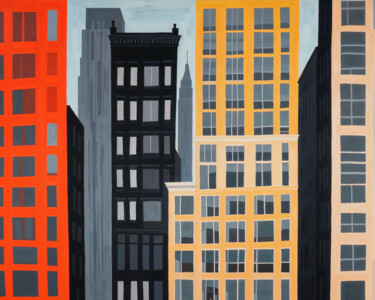 Digital Arts με τίτλο "Manhattan" από Ciro Ayala (КИР), Αυθεντικά έργα τέχνης, Ψηφιακή ζωγραφική
