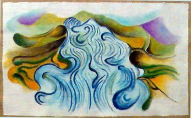 Pittura intitolato "Acqua" da Ciro Moretti, Opera d'arte originale