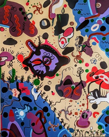 Peinture intitulée "Meu chão" par Cissa Jorge, Œuvre d'art originale, Acrylique