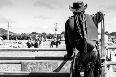 Photography titled ""Rasta Cowboy" ©C.…" by Cissia Patricia Schippers, Original Artwork, Non Manipulated Photography