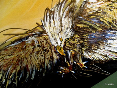 Painting titled "FLYING EAGLE" by Cj Arts, Original Artwork, Acrylic