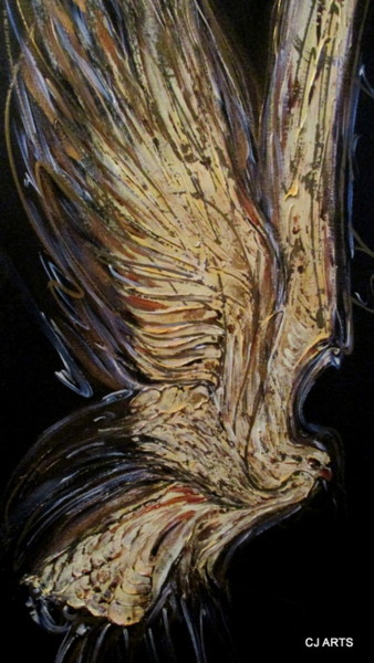 Painting titled "SWEET BIRD OF PARAD…" by Cj Arts, Original Artwork, Acrylic
