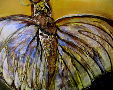 Painting titled "THE BUTTERFLY" by Cj Arts, Original Artwork, Acrylic
