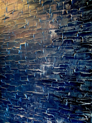 Painting titled "BLUE LAGOON" by Cj Arts, Original Artwork, Acrylic