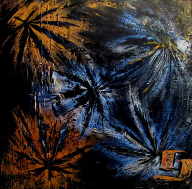 Schilderij getiteld "THE BLUES" door Cj Arts, Origineel Kunstwerk, Acryl