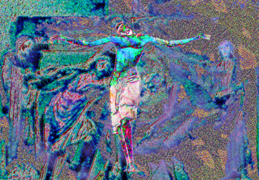 Digital Arts titled "La Croix" by Cj Perin, Original Artwork, Digital Painting
