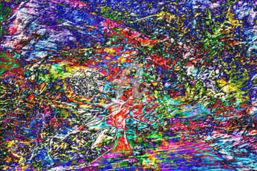 Digital Arts titled "choc cosmique" by Cj Perin, Original Artwork, Digital Painting