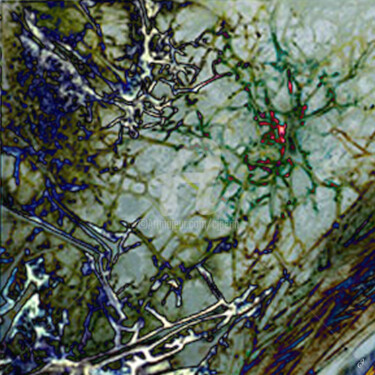 Цифровое искусство под названием "fissure" - Cj Perin, Подлинное произведение искусства, Цифровая живопись