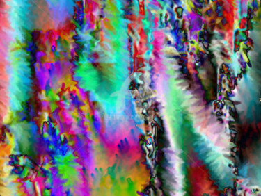 Digital Arts με τίτλο "couleurs baveuses" από Cj Perin, Αυθεντικά έργα τέχνης, Ψηφιακή ζωγραφική