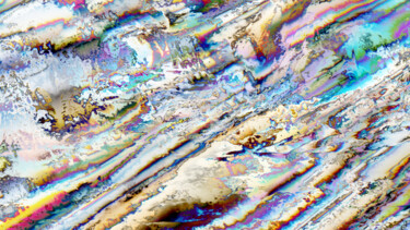 Digital Arts titled "Un Glacier" by Cj Perin, Original Artwork, Digital Painting