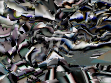 Arts numériques intitulée "Matière grise" par Cj Perin, Œuvre d'art originale, Peinture numérique
