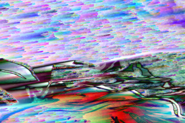 Arte digitale intitolato "Reflets du lac" da Cj Perin, Opera d'arte originale, Pittura digitale