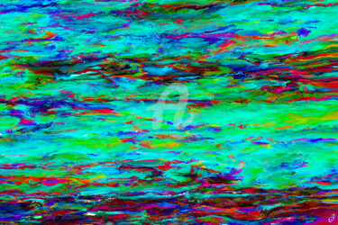 Arte digitale intitolato "Dans la baie au cou…" da Cj Perin, Opera d'arte originale, Pittura digitale