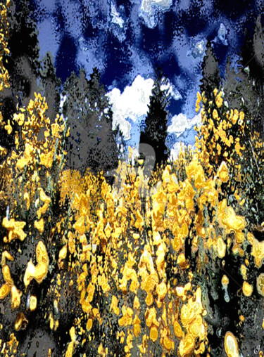 Digitale Kunst mit dem Titel "Le printemps" von Cj Perin, Original-Kunstwerk, Digitale Malerei