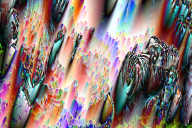 Arts numériques intitulée "Sous la rampe" par Cj Perin, Œuvre d'art originale, Peinture numérique