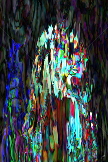 Arts numériques intitulée "La fée du mas" par Cj Perin, Œuvre d'art originale, Peinture numérique