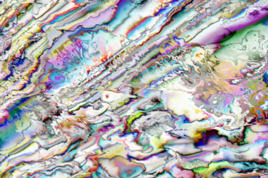 Artes digitais intitulada "Reflets de glacier" por Cj Perin, Obras de arte originais, Pintura digital