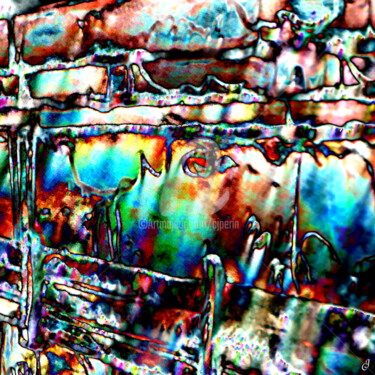 Arts numériques intitulée "Le mur" par Cj Perin, Œuvre d'art originale, Peinture numérique