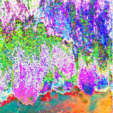 Digital Arts titled "La forêt imaginaire" by Cj Perin, Original Artwork, Digital Painting