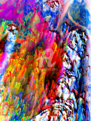 Digital Arts με τίτλο "Le flou" από Cj Perin, Αυθεντικά έργα τέχνης, Ψηφιακή ζωγραφική