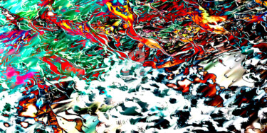 Arts numériques intitulée "Incendie" par Cj Perin, Œuvre d'art originale, Peinture numérique