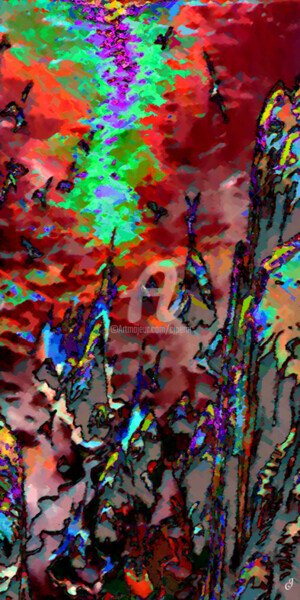 Digitale Kunst mit dem Titel "Audace" von Cj Perin, Original-Kunstwerk, Digitale Malerei
