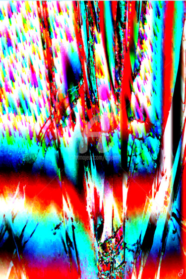Digital Arts titled "Explosion cosmique" by Cj Perin, Original Artwork, Digital Painting