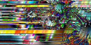 Digitale Kunst mit dem Titel "Les virus attaquent" von Cj Perin, Original-Kunstwerk, Digitale Malerei