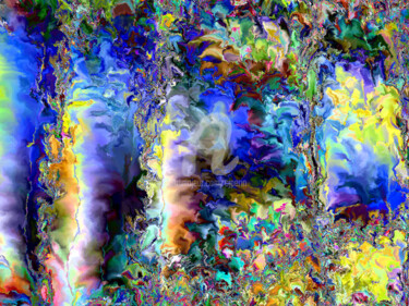 Arts numériques intitulée "Espace chimérique d…" par Cj Perin, Œuvre d'art originale, Peinture numérique