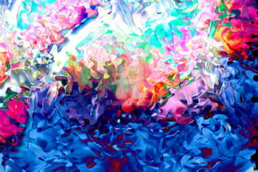 Arts numériques intitulée "Ultra fluide" par Cj Perin, Œuvre d'art originale, Peinture numérique